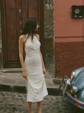 With Jean Polka Dot Maude dress